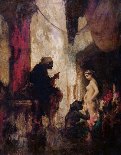 Préparations pour le Sabbat des sorcières, 1ère moitié du 19e siècle - French School