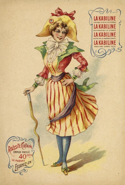 Jolie fille française en tenue colorée - French School