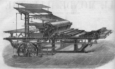 Machine typographique par M. Alauzet - French School