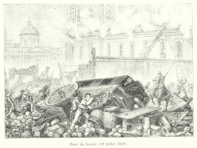 Prise du Louvre, 29 juillet 1830 - French School