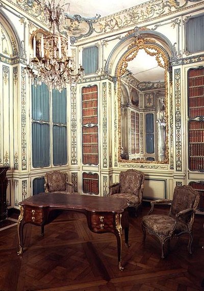 Étude privée du Dauphin Louis de France (1729-65) plus tard une bibliothèque - French School