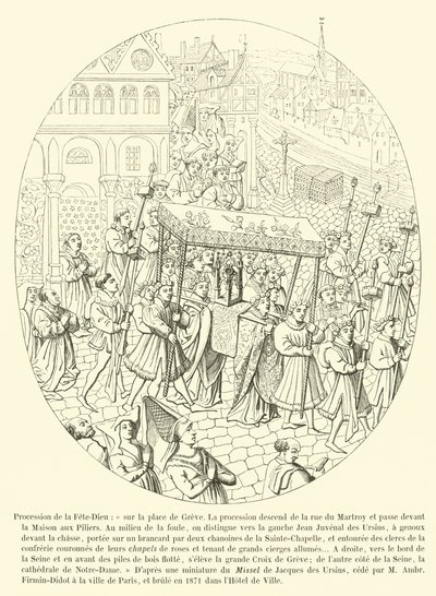 Procession de la Fête-Dieu - French School