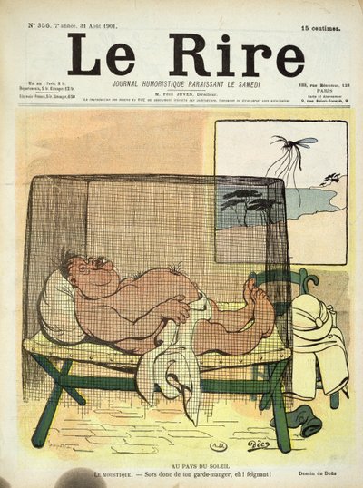 Protection contre les moustiques dans les colonies, de Le Rire, 31 août 1901 - French School