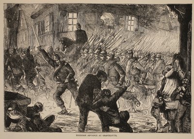 Avancée prussienne à Gravelotte, illustration de l