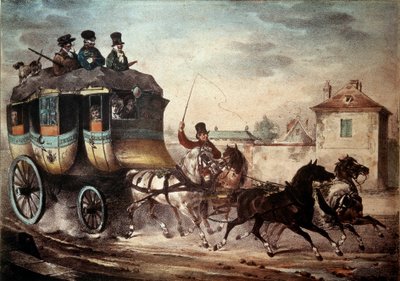 Transports en commun : Diligence de la ligne entre Paris et Meaux - French School