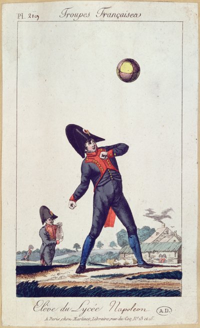 Élève du Lycée Napoléon jouant à la balle, vers 1805 - French School