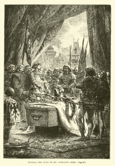 Mettre les clés sur le cercueil de Du Guesclin - French School