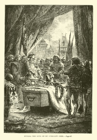Mettre les clés sur le cercueil de Du Guesclin - French School