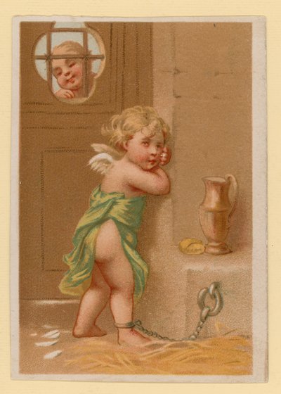 Putto jouant - French School