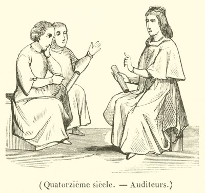 Quatorzieme siecle, Auditeurs - French School