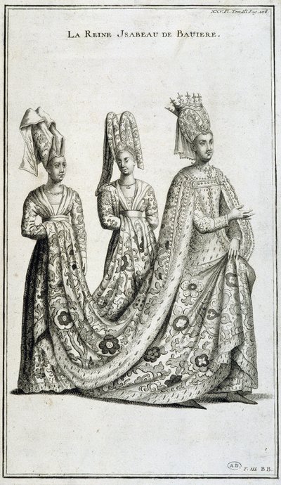 Reine Isabeau (Isabelle, Élisabeth) de Bavière (1371-1435) - French School