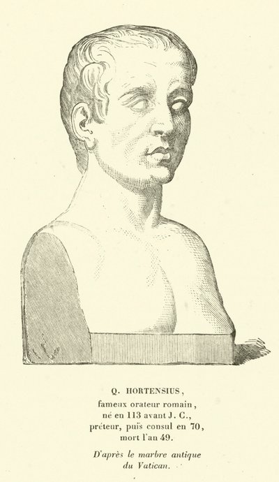 Quintus Hortensius, homme politique et orateur romain - French School