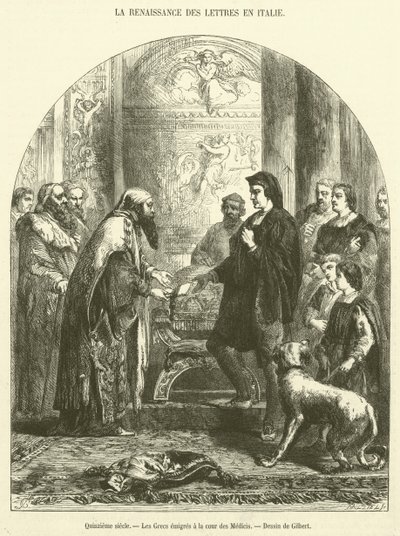 Quinzième siècle, Les Grecs émigrés à la cour des Médicis - French School