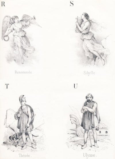 Renommée, Sibylle, Thésée, Ulysse - French School