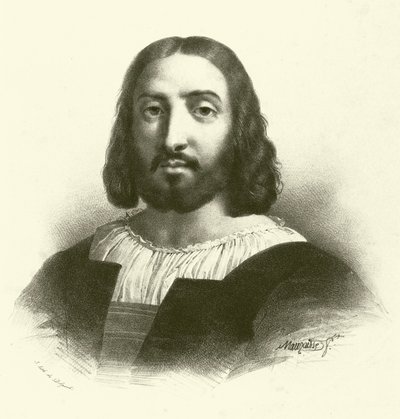 Raffaello Sanzio da Urbino, connu sous le nom de Raphaël, portrait - French School