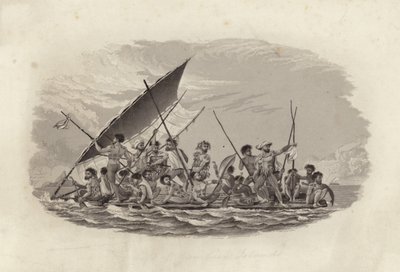 Radeau, îles Gambier - French School