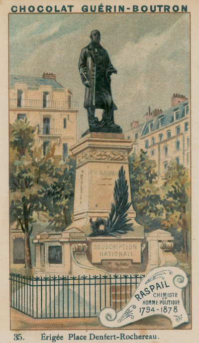 Raspail, Chimiste et Homme Politique, 1794-1878, Érigée Place Denfert-Rochereau - French School
