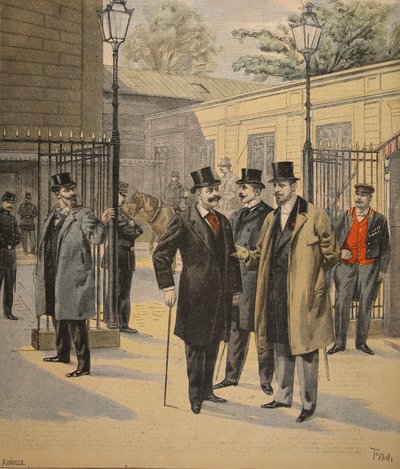Retour à la Chambre des Députés : Trois fantômes, illustration du Petit Journal : Supplément illustré, 5 juin 1898 - French School