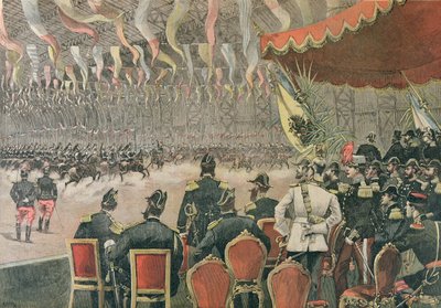 Réception du tsar Alexandre III (1845-1894) à Paris, illustration du Petit Journal, novembre 1893 - French School