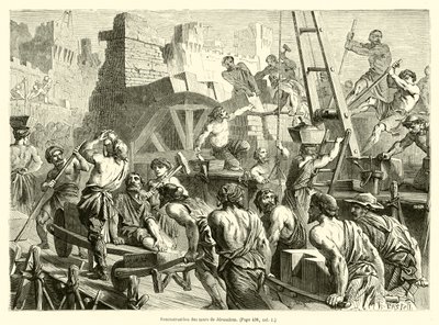 Reconstruction des murs de Jérusalem - French School