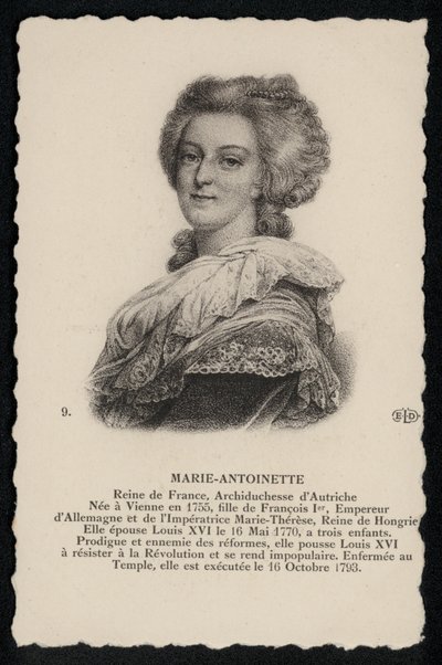 Reine Marie-Antoinette - French School