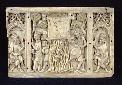 Relief représentant des scènes de la vie de Sainte Catherine d