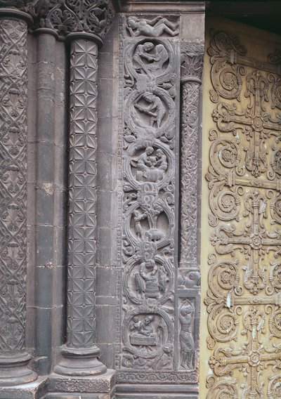 Relief de la façade ouest représentant les travaux du mois, 1122-40 - French School