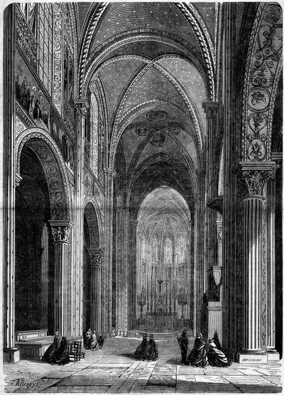 Architecture religieuse : vue intérieure de l