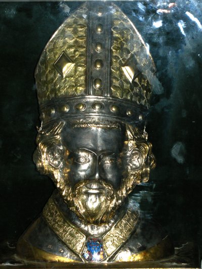 Tête reliquaire de Saint Polycarpe - French School