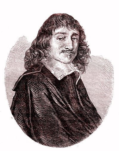 René Descartes, physicien, mathématicien, philosophe français. 1865 - French School