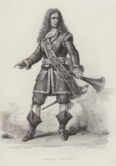 René Duguay-Trouin, corsaire français (gravure) - French School