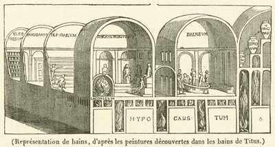Représentation de bains - French School