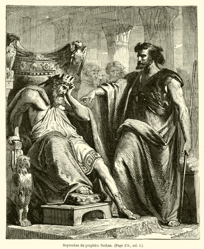 Reproches du prophète Nathan - French School