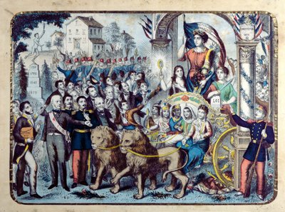 Allégorie républicaine célébrant la Constitution française de 1876 - French School