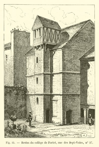 Restes du collège de Fortet, rue des Sept-Voies, no 27 - French School