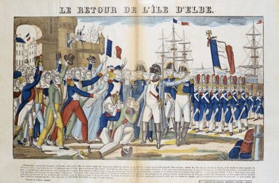Retour de Napoléon Bonaparte (1769-1821) de son exil sur l