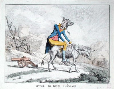 Retour de deux émigrants - French School