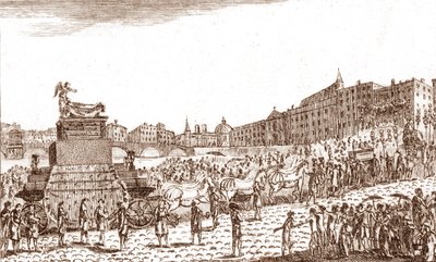 Retour des cendres de Voltaire (François Marie Arouet dit Voltaire) - French School