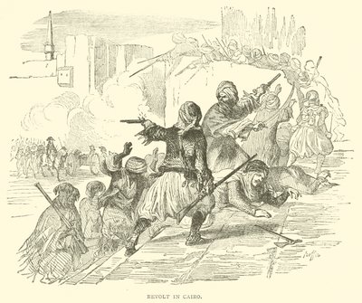 Révolte au Caire (gravure) - French School