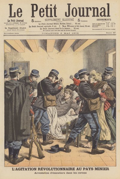 Agitation révolutionnaire dans les bassins houillers du Nord-Pas-de-Calais, France - French School