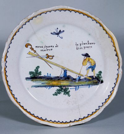 Assiette révolutionnaire - French School
