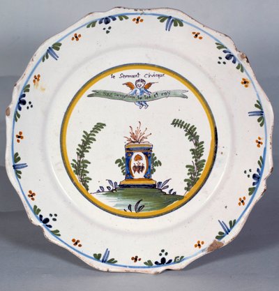 Assiette révolutionnaire - French School