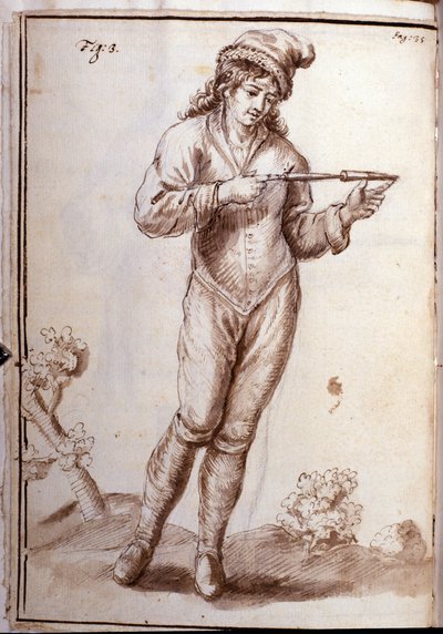 Rhabdomancie - sourcellerie - dans « Physique occulte, ou Traité de la baguette divinatoire et de son utilité pour la découverte des sources, des mines, des caches, des voleurs et des meurtriers fugitifs, etc. » - par Pierre Le Lorrain (Abbé de Vallemo - French School
