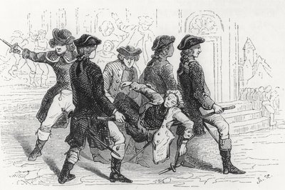 Émeute à Rennes, Gentilhomme blessé, illustration de Bretagne et Vendée, Histoire de la Révolution dans l