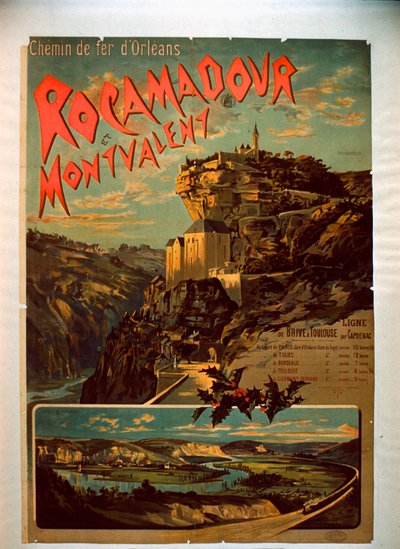 Rocamadour et Montvalent, vers 1900 - French School