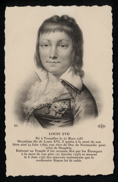 Roi Louis XVII - French School