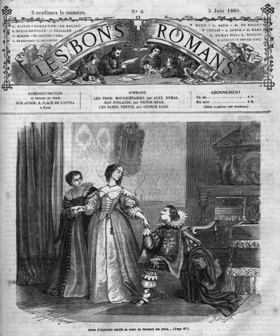 Roman feuilleton : « Les Trois Mousquetaires » par Alexandre Dumas père (1802-1870). Anne d