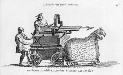 Machine de guerre romaine pour lancer des javelots - French School