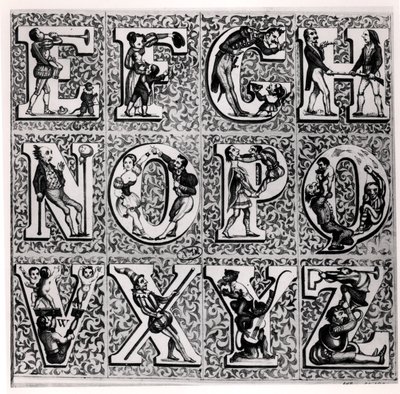 Alphabet romantique - French School
