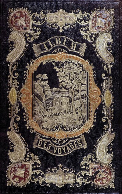Couverture de style romantique de "Album des Voyages" - French School